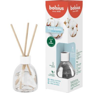 Diffuser Bolsius Frisk Bomuld 60ml med duftepinde