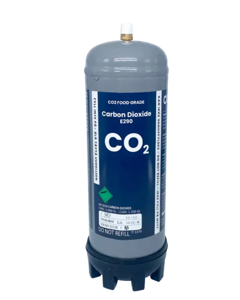 CO2 engangsflaske – 1200 gram