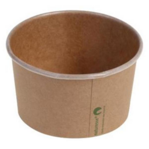 Isbæger 360ml bionedbrydelig Brun