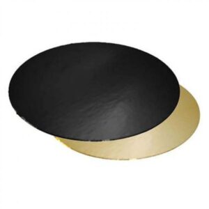 Kagepap Ø240mm sort/guld