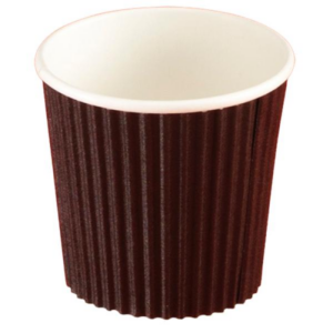 Kaffebæger Ripple wall 4oz sort