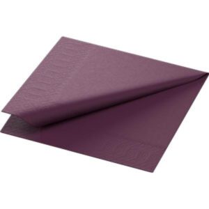 NAPKINS 3-PLY 24CM PLUM