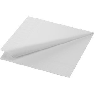 Tissue serviet 33x33cm Hvid 2-lags