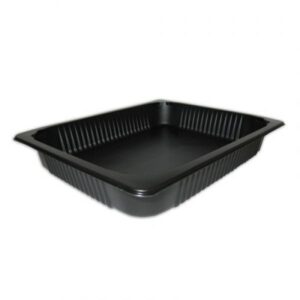 Plastbakke 1/2GN CPET Sort – 3350ml